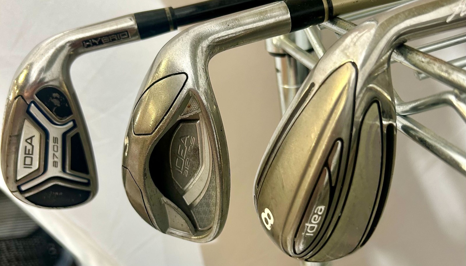 Wholesale Lot of 50 Golf Clubs - Right and Left-Handed Adams Assorted Irons