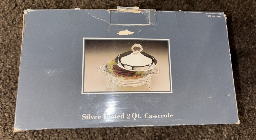 Regal Silver Plated 2 Qt Duo Server Vintage Sealed Contents Open Box New