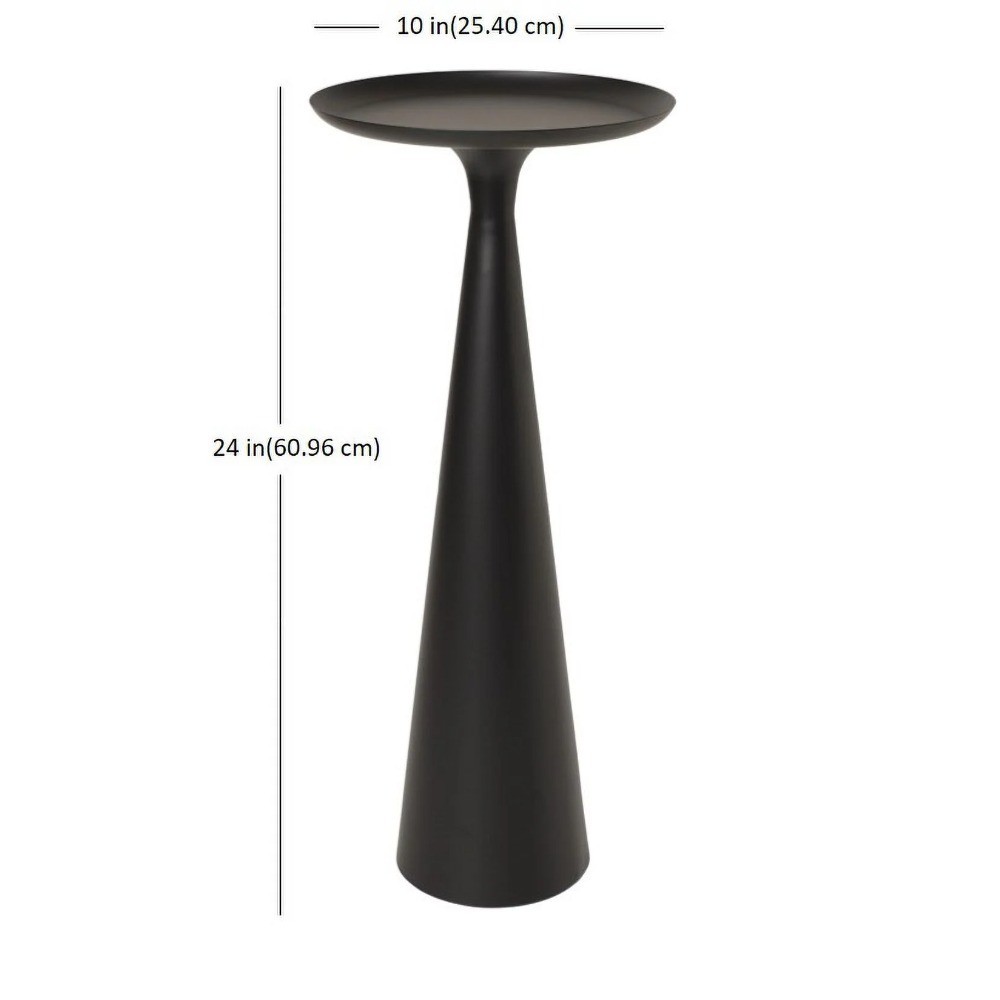 Black Drink Table with Truitt Style Design