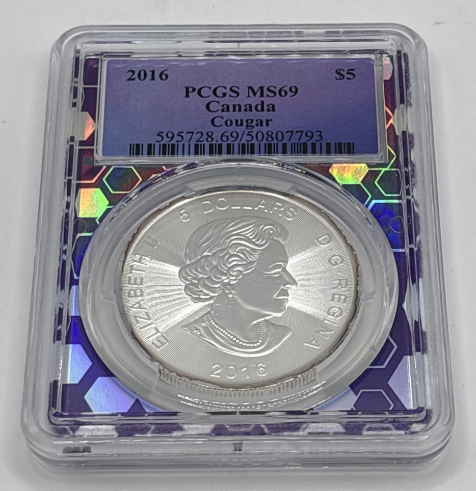 2016 $5 Canda Cougar PCGS MS69