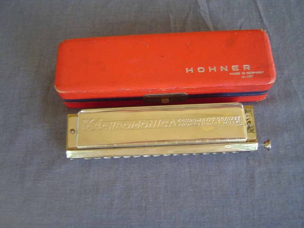 HOHNER "64 CHROMONICA" MODEL 280/64 "C" & RED STORAGE CASE