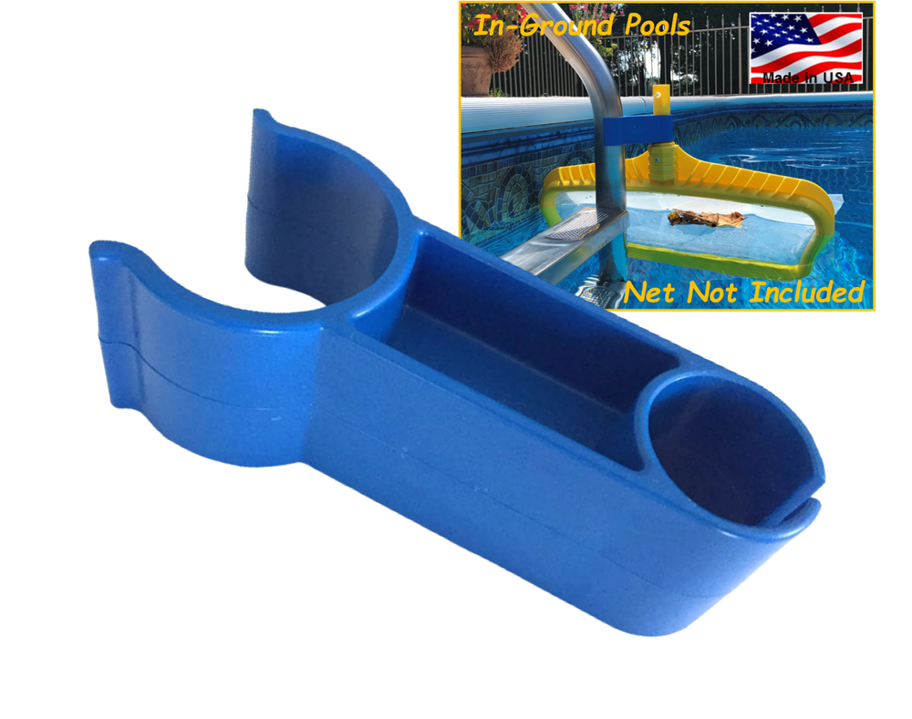 Leaf Bone - Leaf Net Skimmer Clip, Pool Net Ladder Attachment (Net Not Included)