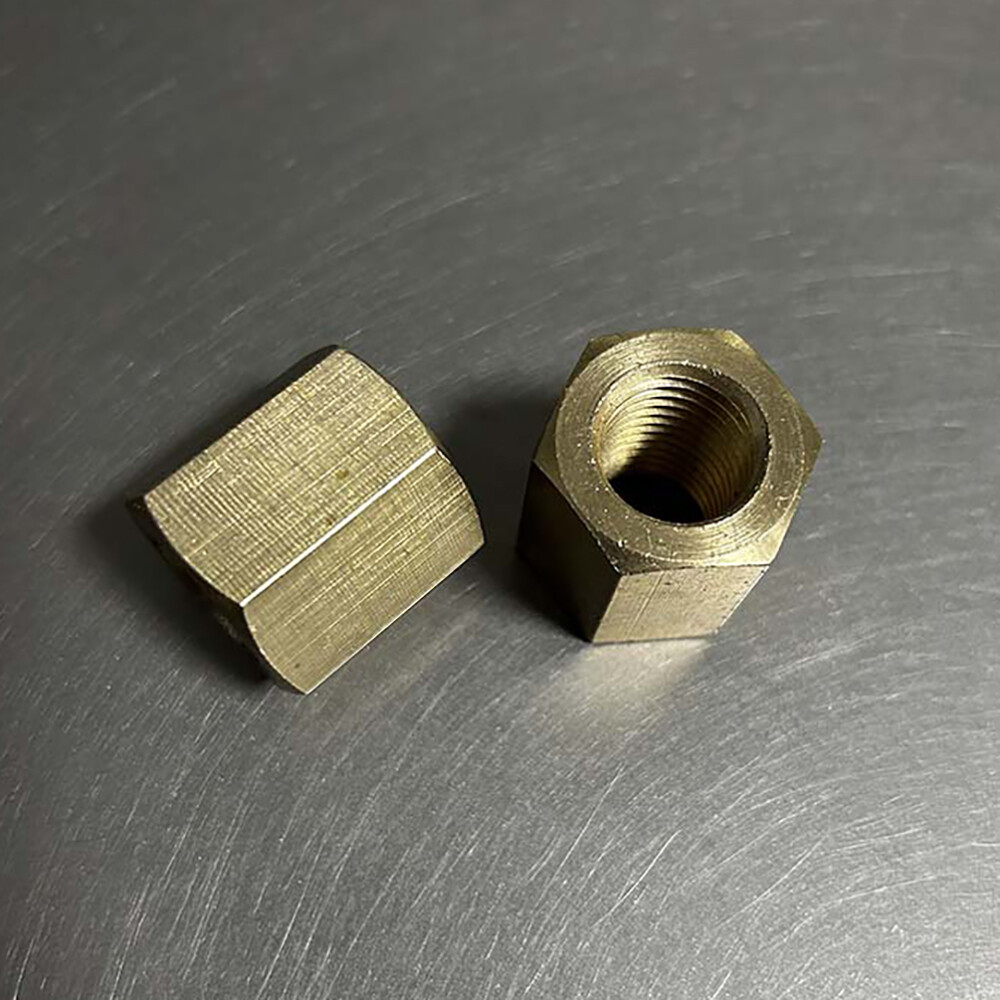 1pcs M16 M18 Brass hexagonal nuts post Thickened widened hex lock nut sleeve