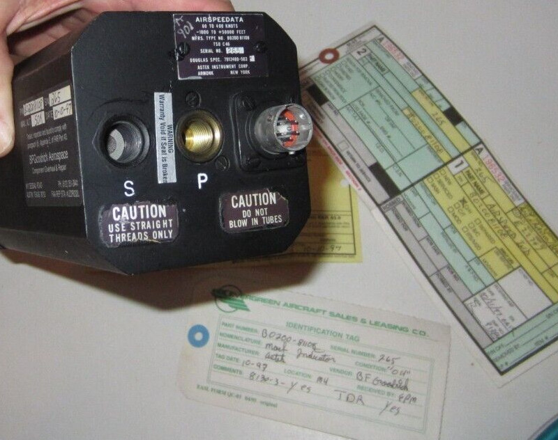 DOUGLAS AIRSPEED INDICATOR O/H OVERHAULED