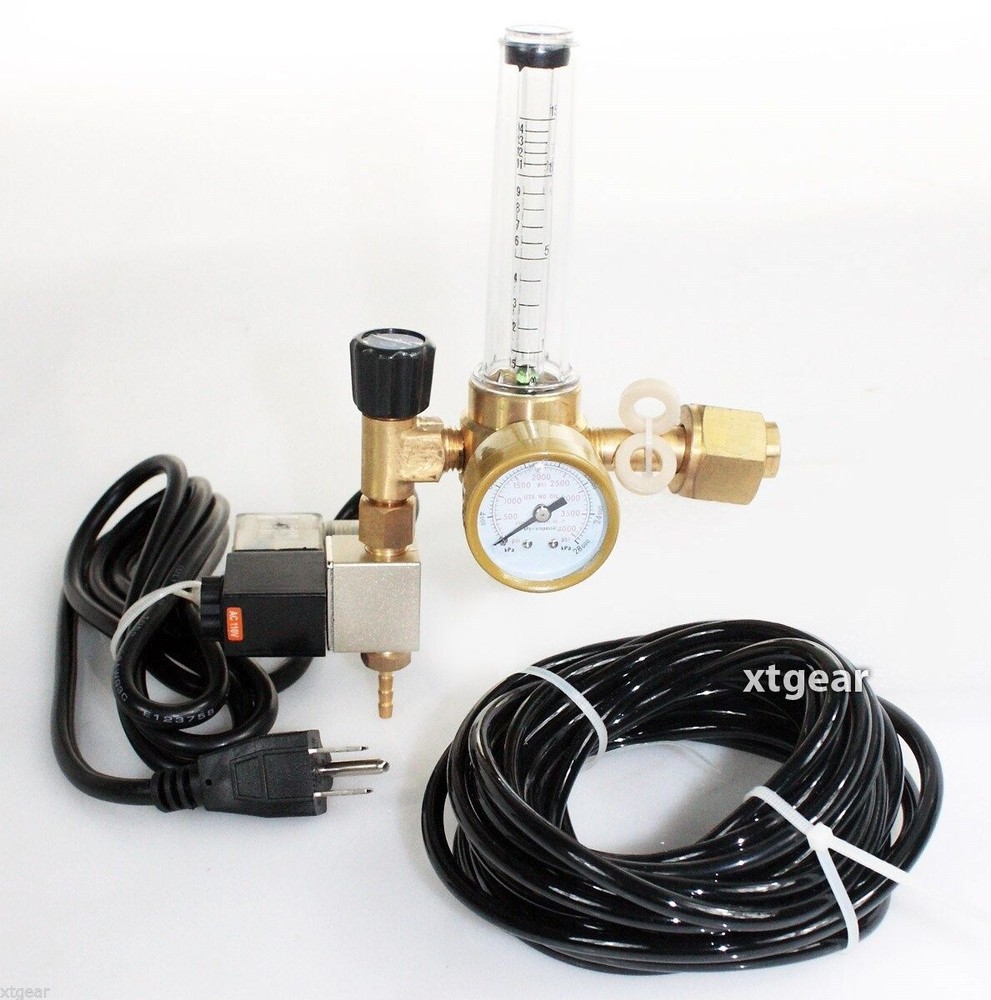Extoic CO2 Injection System Regulator Grow Room Hydroponics Flow Meter Control
