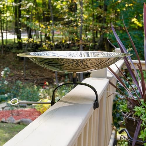 Three Hares Birdbath- Over Rail Bracket