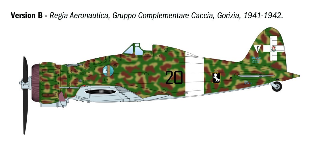 Italeri 1/32 Macchi MC.200 Saetta Kit #2516