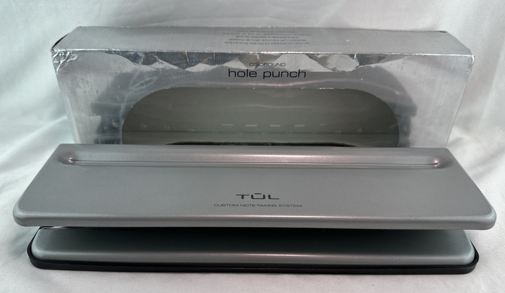 TUL Custom Note-Taking System Discbound 12-Hole Punch Silver Heavy Duty