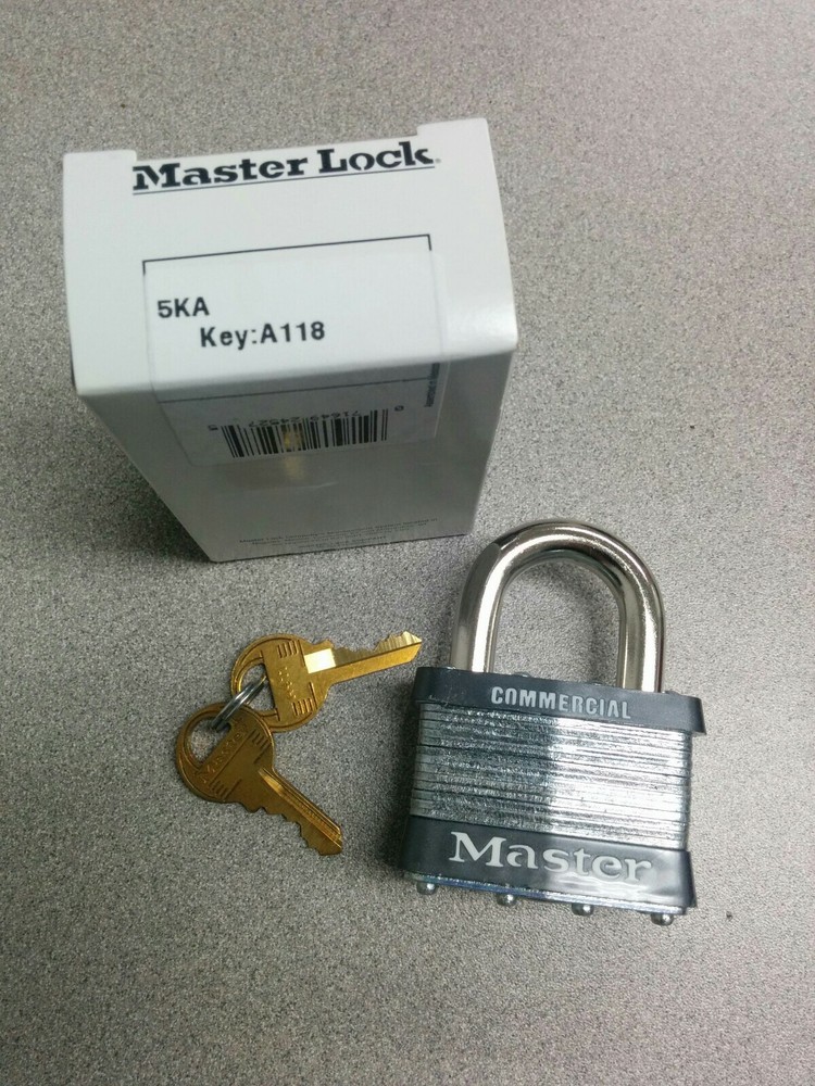 MasterLock 5KA Padlock commercial, keyed alike as A118