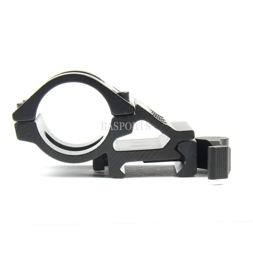 Tactical 1" Offset Picatinny/Weaver Rail Mount for Flashlight with Quick Release