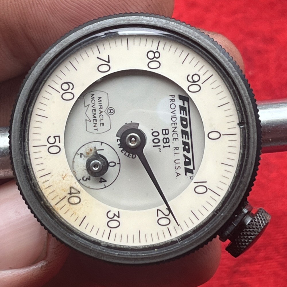 FEDERAL B81 DIAL INDICATOR MIRACLE MOVEMENT .001" RANGE (t41)