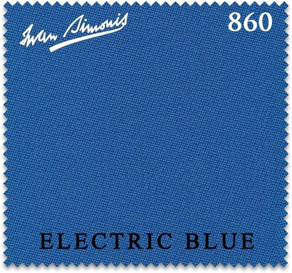 Simonis 860 Pool Table Cloth -Electric Blue 8FT