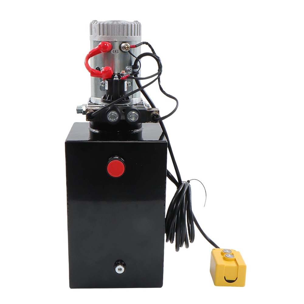 15 Quart Double Acting Hydraulic Pump Dump Trailer Power Unit DC 12V Unit Pack