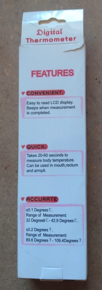 Digital Thermometer, NIP