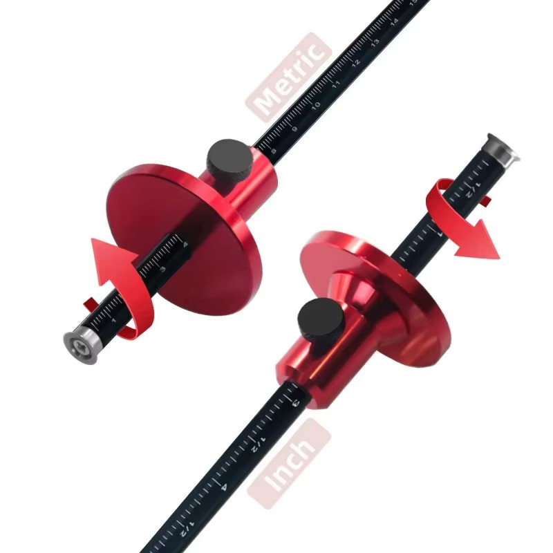 Wheel Marking Gauge Woodworking Marking Scriber Wood Marking Tools with Inch & M