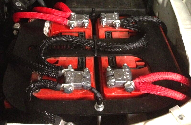 25 Ft True 1/0 0 AWG Gauge Power Positive Wire Strand Cable 25' Red High Quality