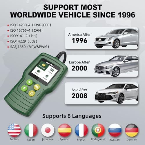 C302 OBD2 Scanner Code Reader for Car Check Engine, Automotive CAN Diagnostic