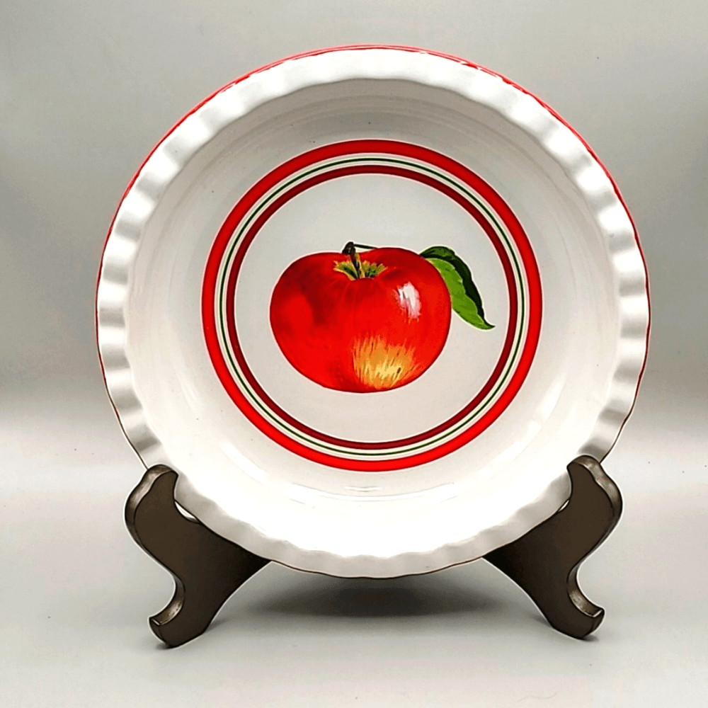 Bella Bug Ceramic Apple Pie Decorated Pie Plate