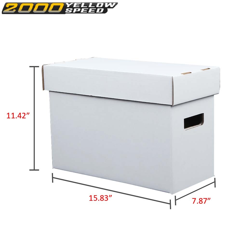 Comic Books Storage Boxes Short Holds 150-175 Stackable Durable Archive 10Pcs