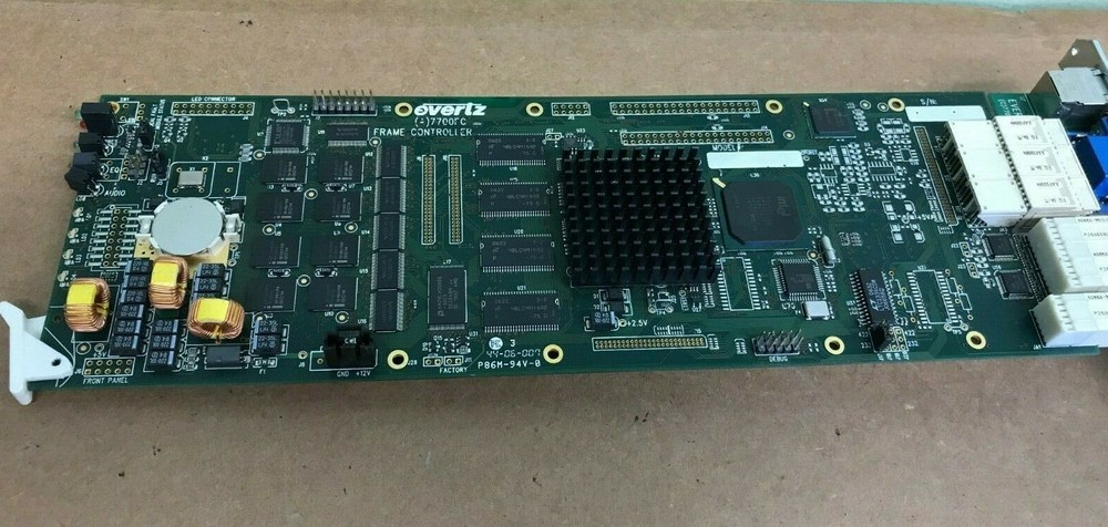 Evertz 7700FC VistaLink Frame Controller Card w/ back plane