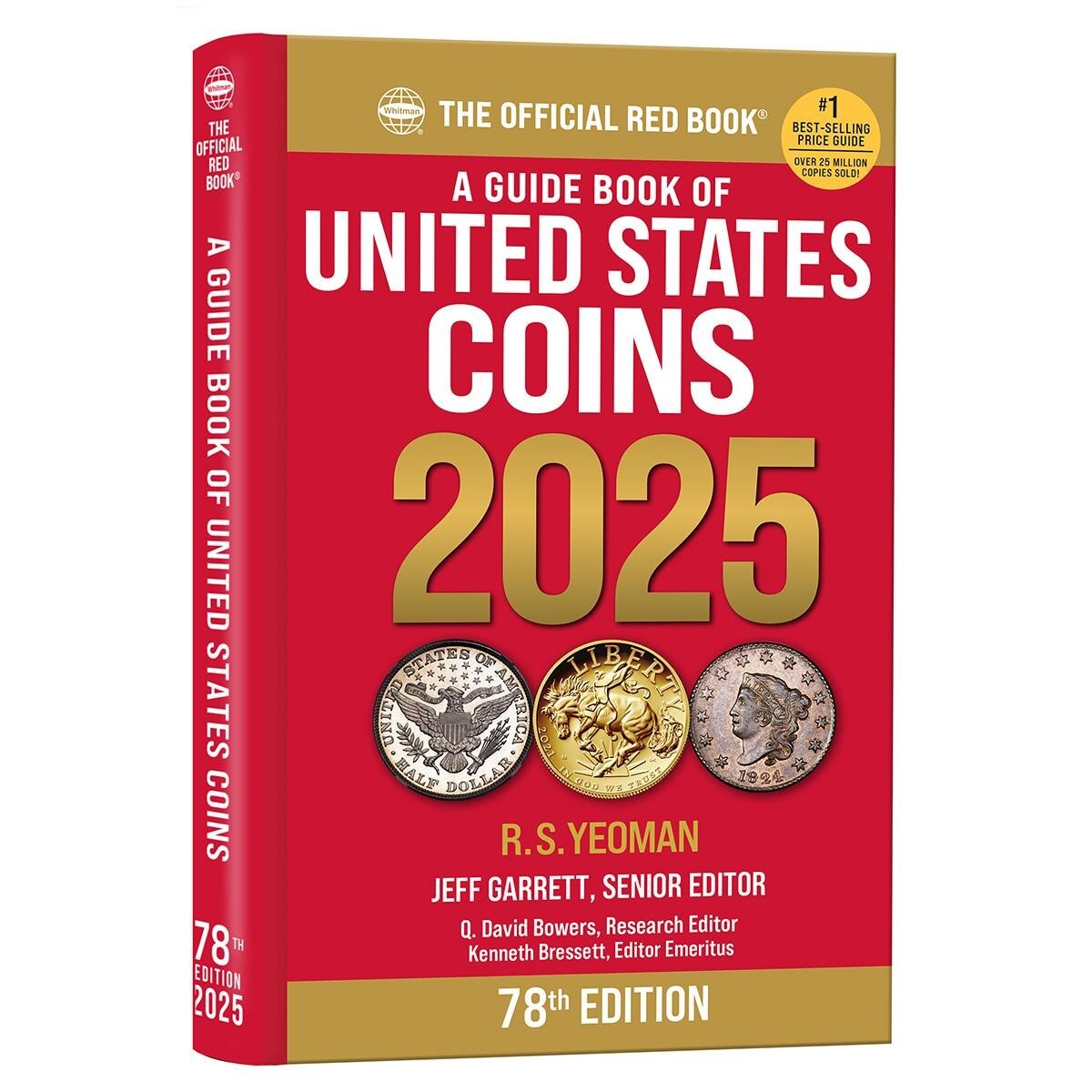 New 2025 Official Red Book Guide Of US Coins Price List Catalog Hidden Spiral