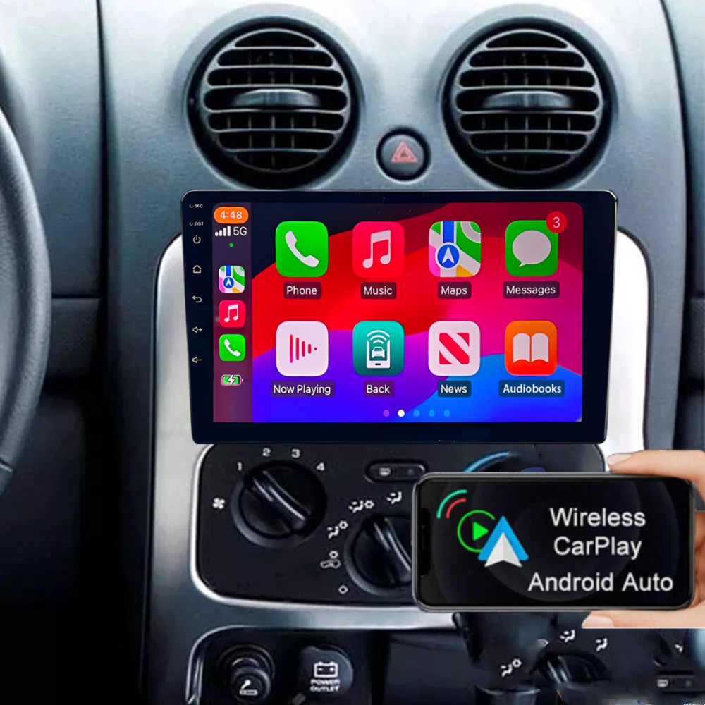 64G Apple CarPlay Car Radio Stereo Android 13 GPS NAV For Jeep Liberty 2002-2007