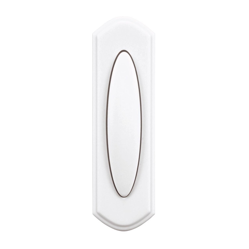 Heath Zenith SL-7797-02 Plastic Wireless Push Button Doorbell