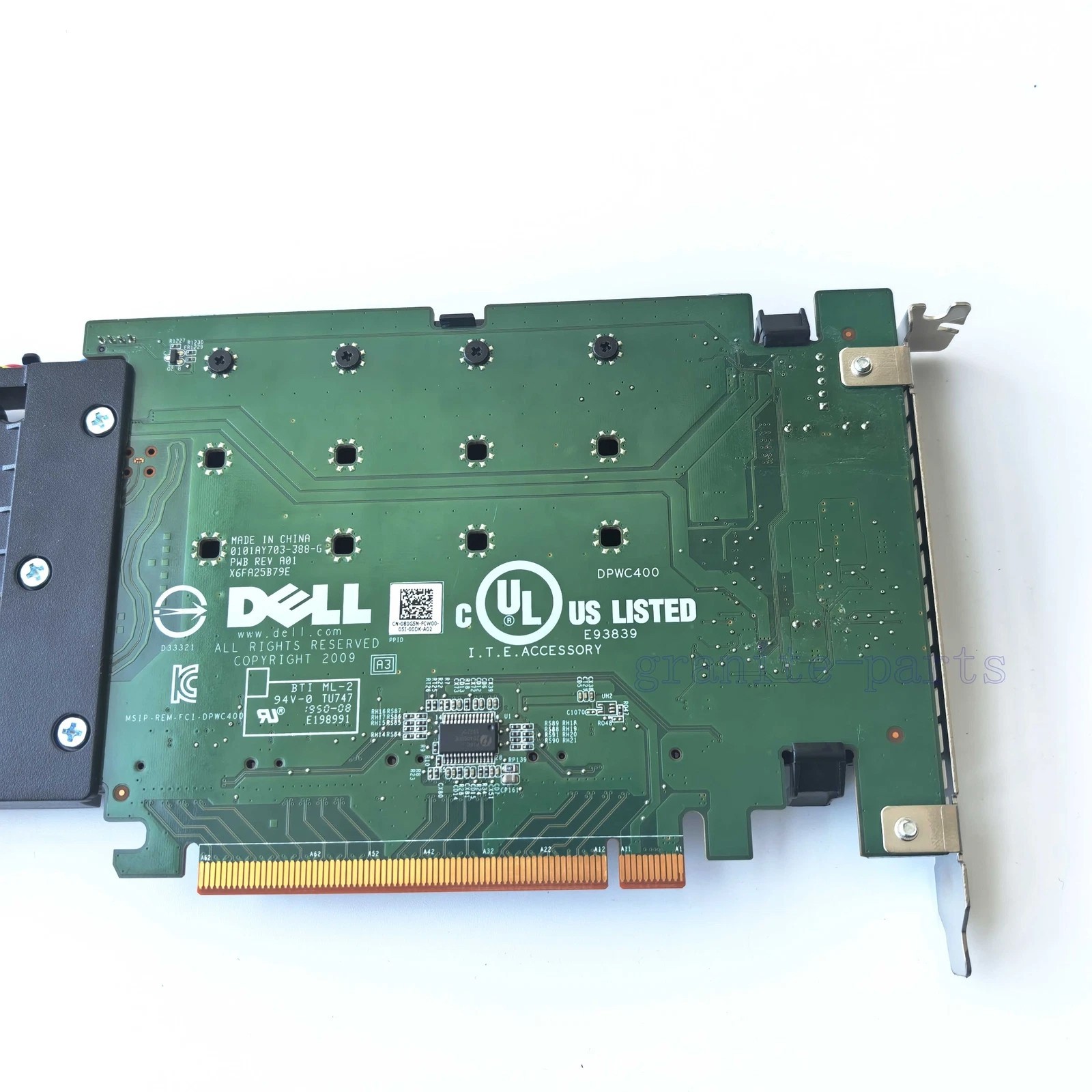 Dell Ultra Speed 4X M.2 NVMe SSDs to X16 PCIe Adapter Card 80G5N 6N9RH TX9JH