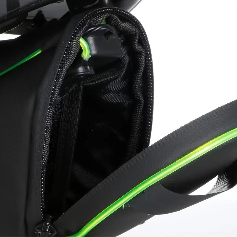 Bicycle Saddle Bag with Luminous Strips - Under Seat Storage Pouch for Cycling
