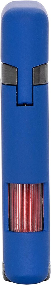 Palió Lazio Single Angled Jet Flame Cigar Lighter, Refillable Adjustable, Blue