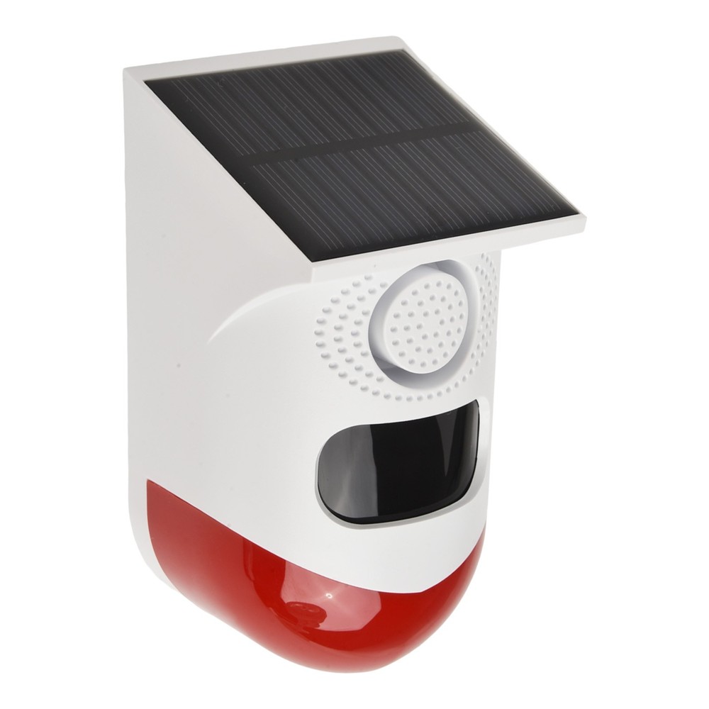 Wireless Solar Alarm System Motion Sensor Alarm with 120dB Sound WiFi Enabled