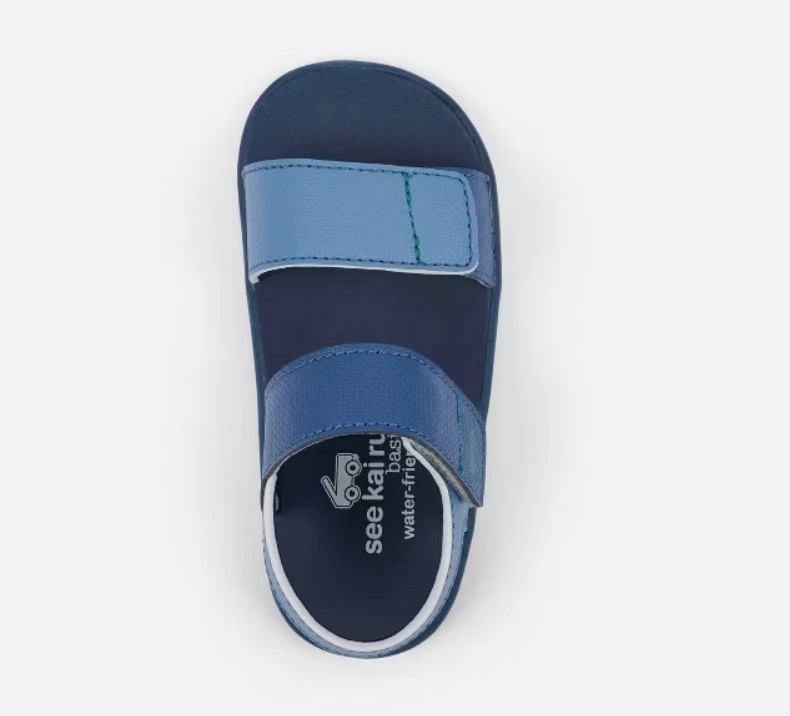 See Kai Run Basics Toddler Jaylen Sandals Navy Blue - CHOOSE SIZE
