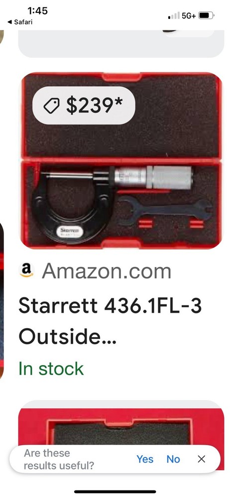 Micrometer And Caliper Combo