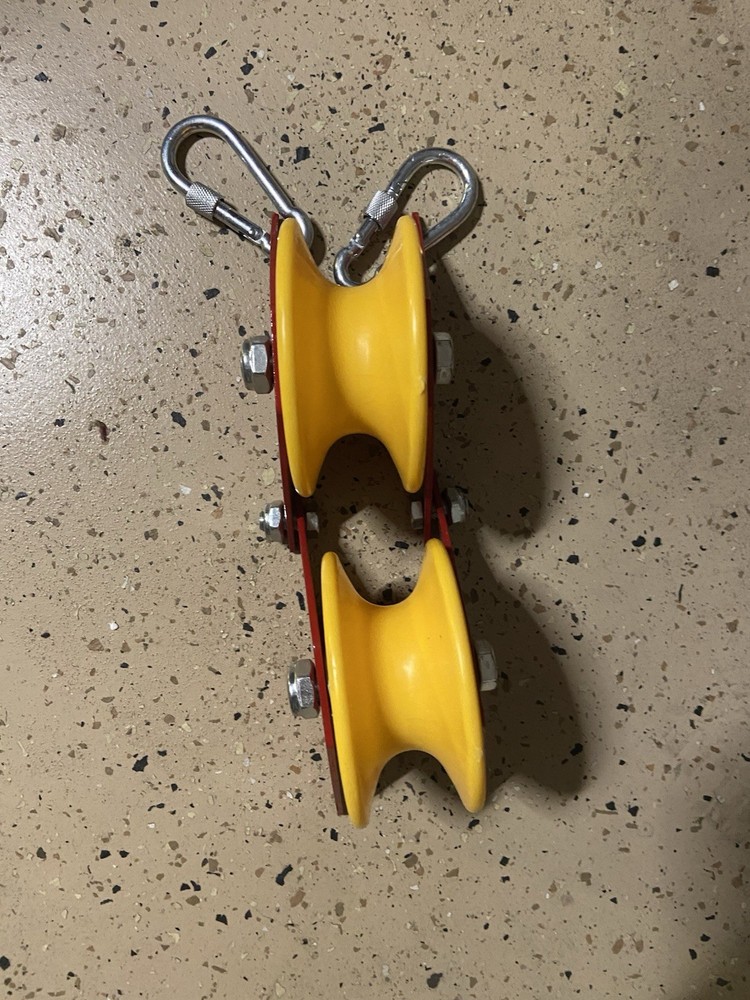 Adjustable Double Wheel Pulley for Fiber Cable