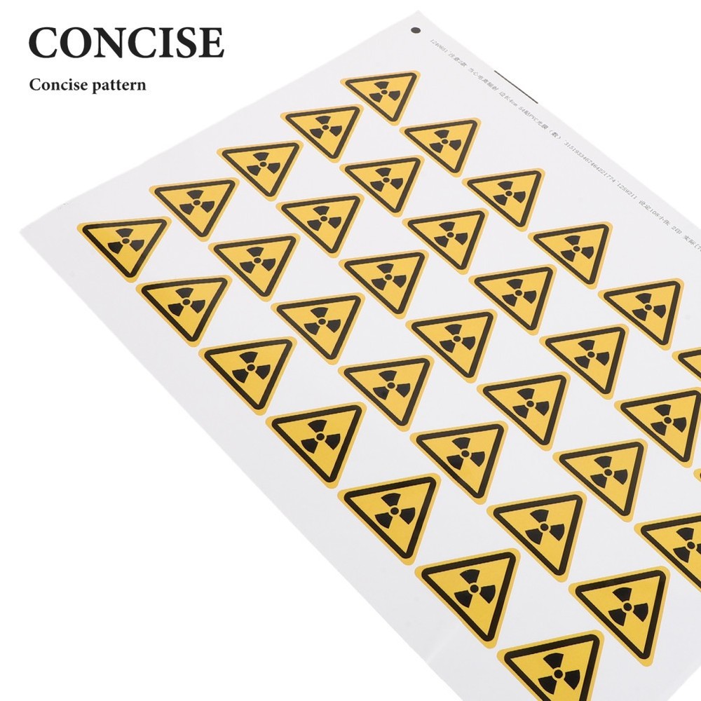 54 Pcs Warning Sign Stickers Caution Danger Hazard Window