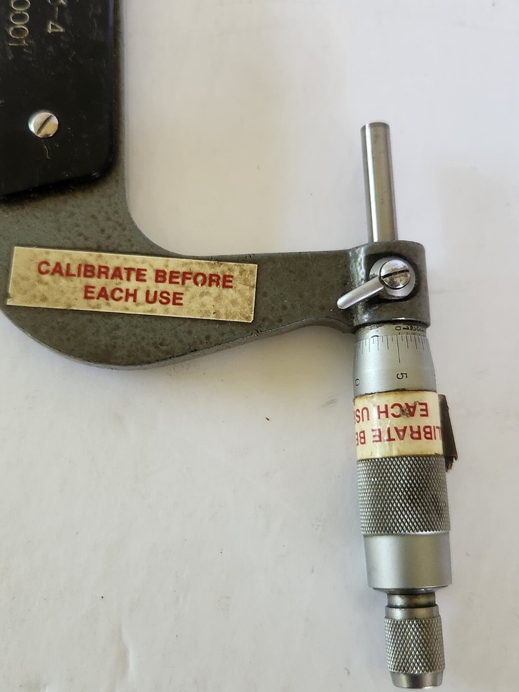 3 - 4 " Outside MICROMETER .0001 "