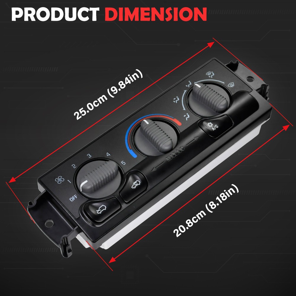 A/C Heater Climate Control Switch For 1999-2002 Chevy Silverado GMC Sierra 1500