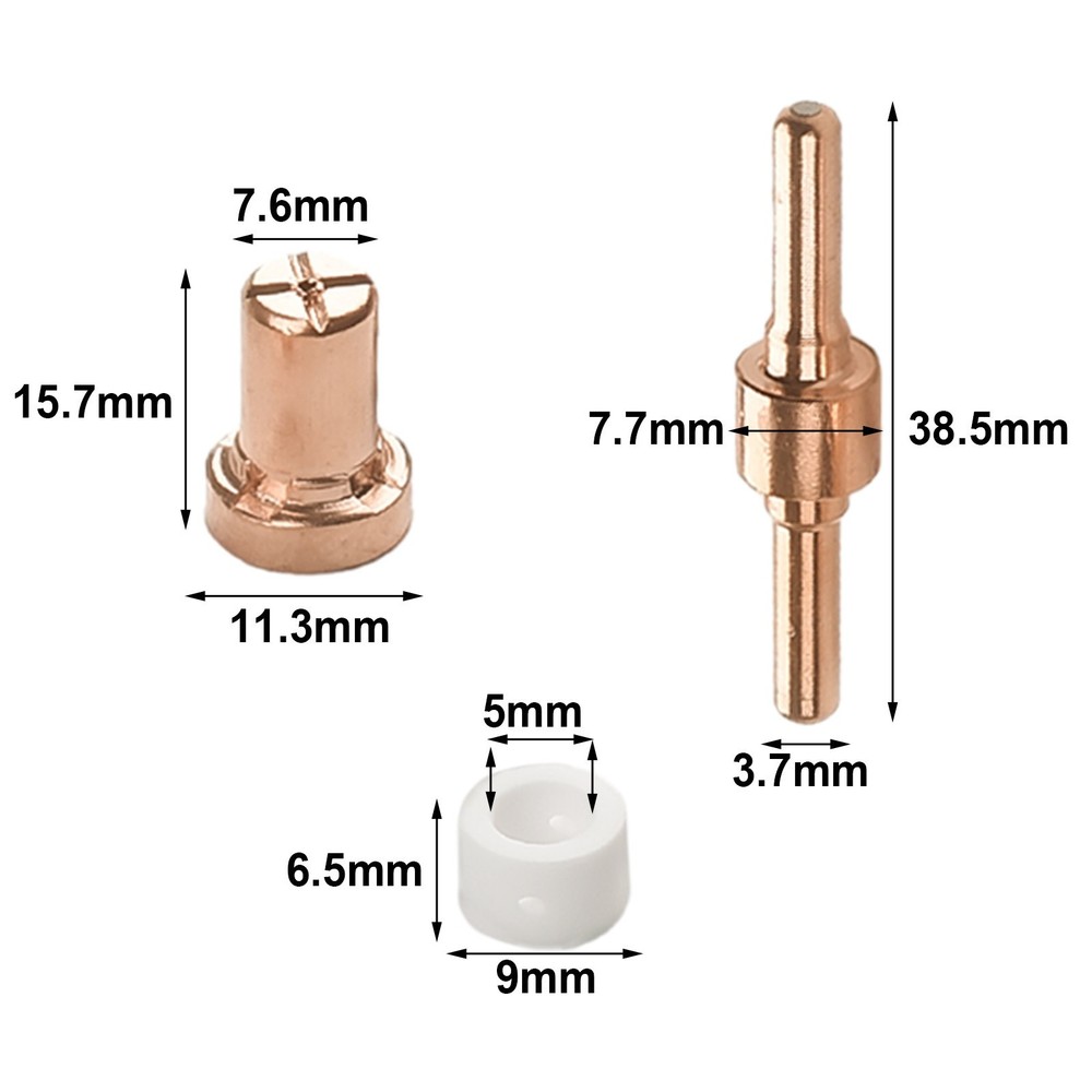 "Boost Your Plasma Cutter Performance with 60 Copper Tips and Electrodes"