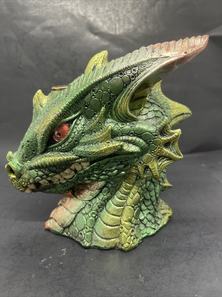 Mythological Green Dragonhead Backflow Cone Burner