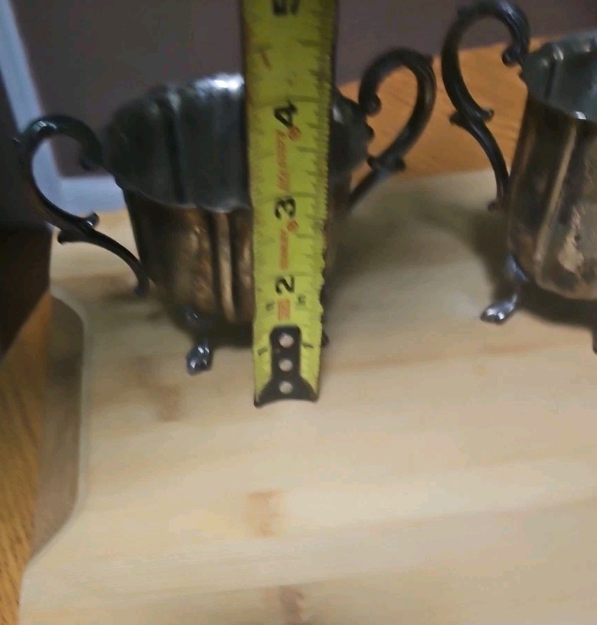 Vintage Silver Plated Creamer & Sugar Dish. Please See Markings.