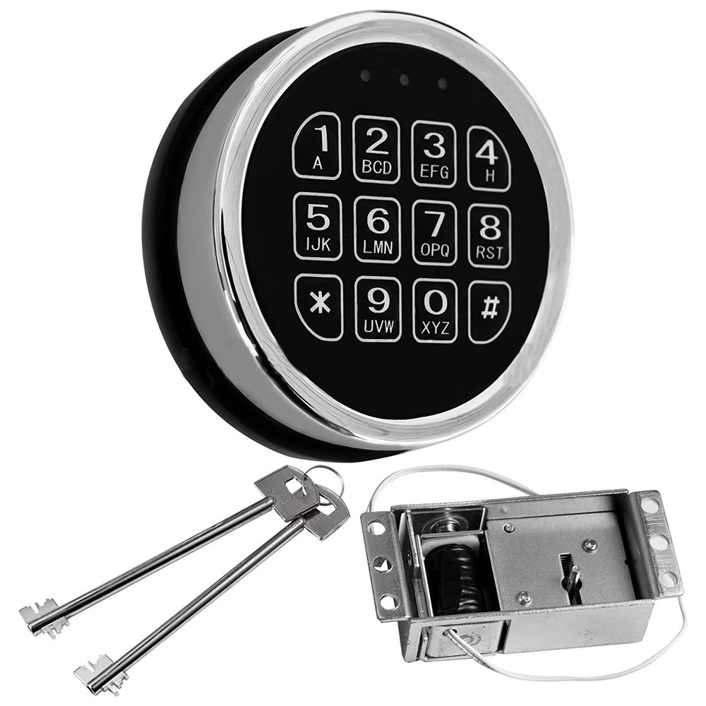 Stack-On Safe Lock Electronic Digital Safe Lock Replacement Solenoid W/ 2 Key ml