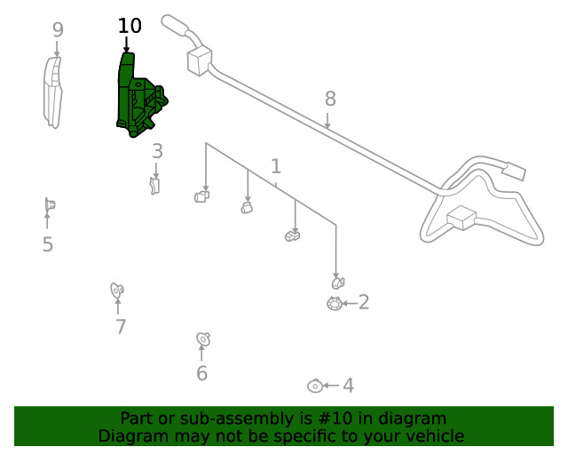 Genuine Ford Blind Spot Detection System Warning Sensor Bracket M2DZ-14D189-D