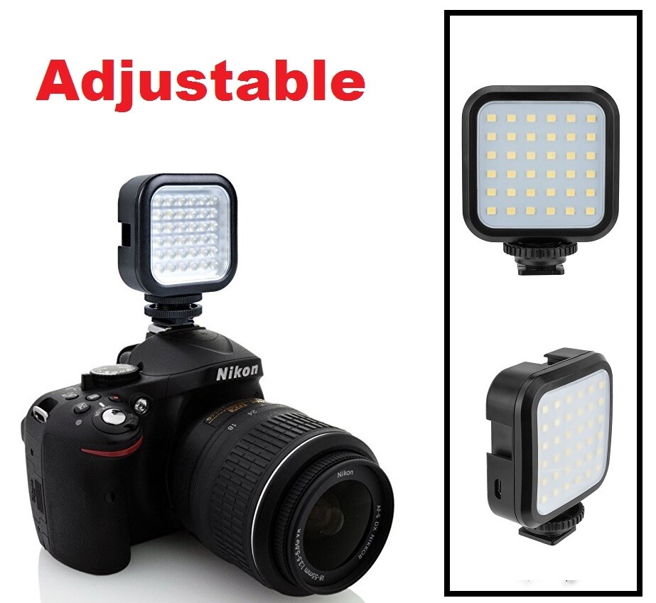 Rechargeable LED Light For Olympus OM-D E-M10 E-M5 Mark II E-M1 SP-100