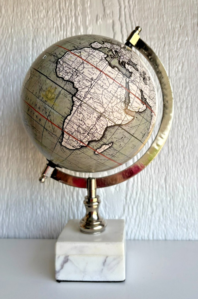World Globe with Marble Base