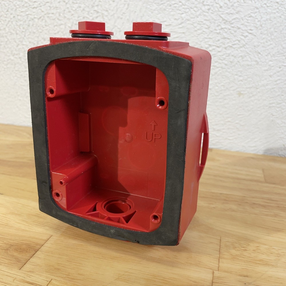 Red Weatherproof Back Box -- B59-0006