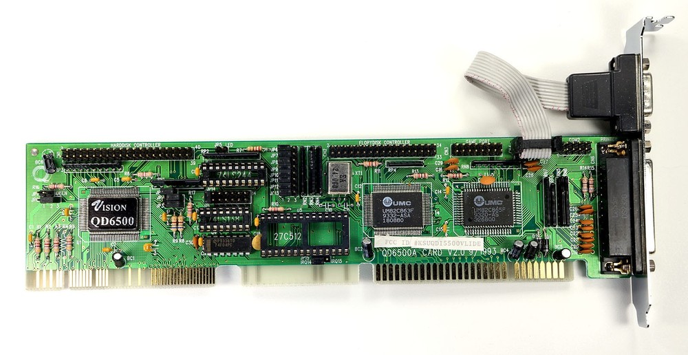 NEW— Vision QD-6500A V2 VLB IDE-I/O Controller ORIGINAL Box, Manual, Drivers
