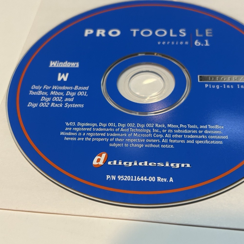 Pro Tools LE 6.1 For Windows + Plugins