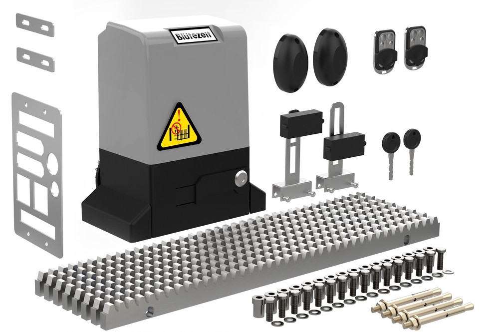 Automatic Sliding Gate Opener 2700lb Rack Driven w/ Remote Controls & IR Sensor