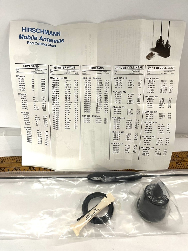 Hirschmann MCA 2000 NMO Mobile Antenna 31” NOS