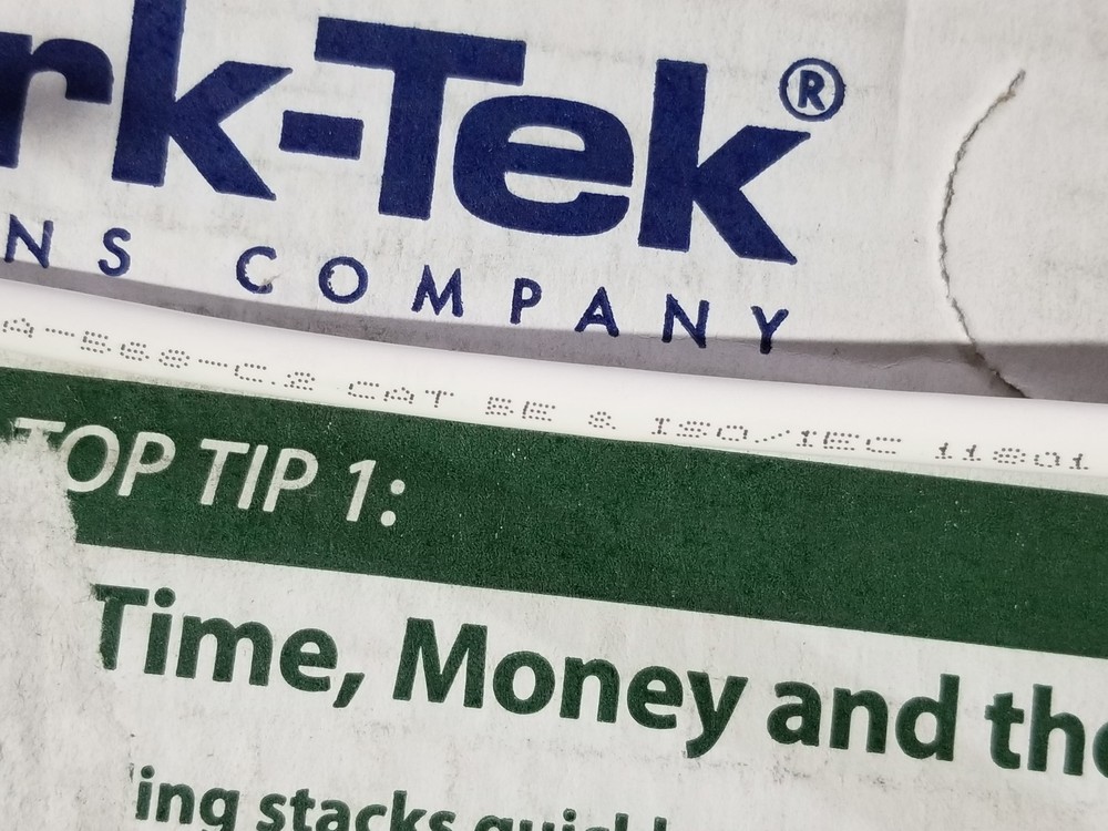 Berk-Tek 24/4P HyperPlus Cat5E Plenum U/UTP Networking Cable CMP White /100ft